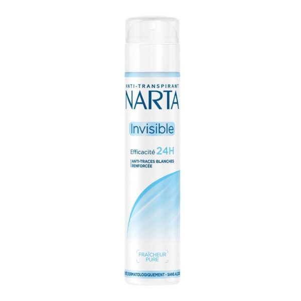 NARTA DÉODORANT SPRAY ANTI-TRACES BLANCHES INVISIBLE 48H 200ML