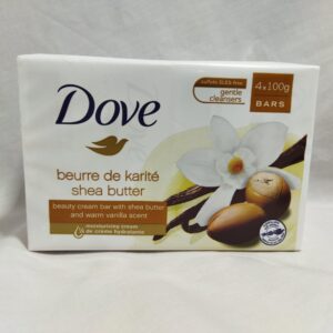 SAVON DOVE BEURRE DE KARITE SHEA BUTTER 4X100G