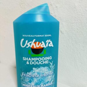 USHUAIA SHAMPOOING ET DOUCHE FRAICHEUR INTENSE MINIRAUX MARINS 300ML