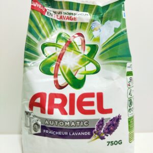 LESSIVE EN POUDRE ARIEL AUTOMATIC LAVANDE 750G