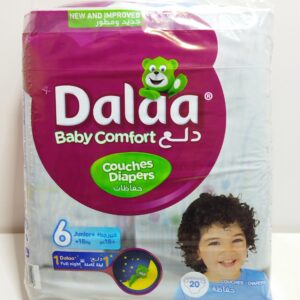 COUCHES DALAA BABY COMFORT TAILLE 6 JUNIOR+ (+18KG) 20U