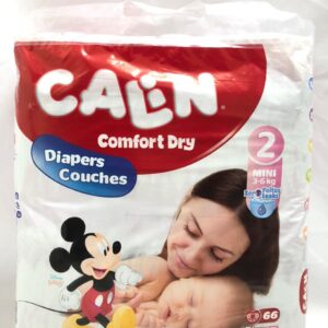 COUCHES CALIN COMFORT DRY MIDI TAILLE 2 (3-6KG) 66U