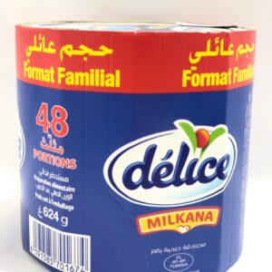 FROMAGES DELICE MILKANA 48 PORTIONS 624G