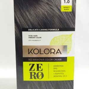 CRÈME COLORANTE SANS AMMONIAQUE KOLORA ZÉRO 1.0 INFINTY BLACK