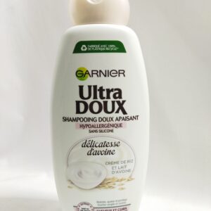 UD SHAMPOOING DOUX APAISANT DÉLICATESSE D'AVOINE CRÈME DE RIZ ET D'AVOINE 400ML SANS SILICONE