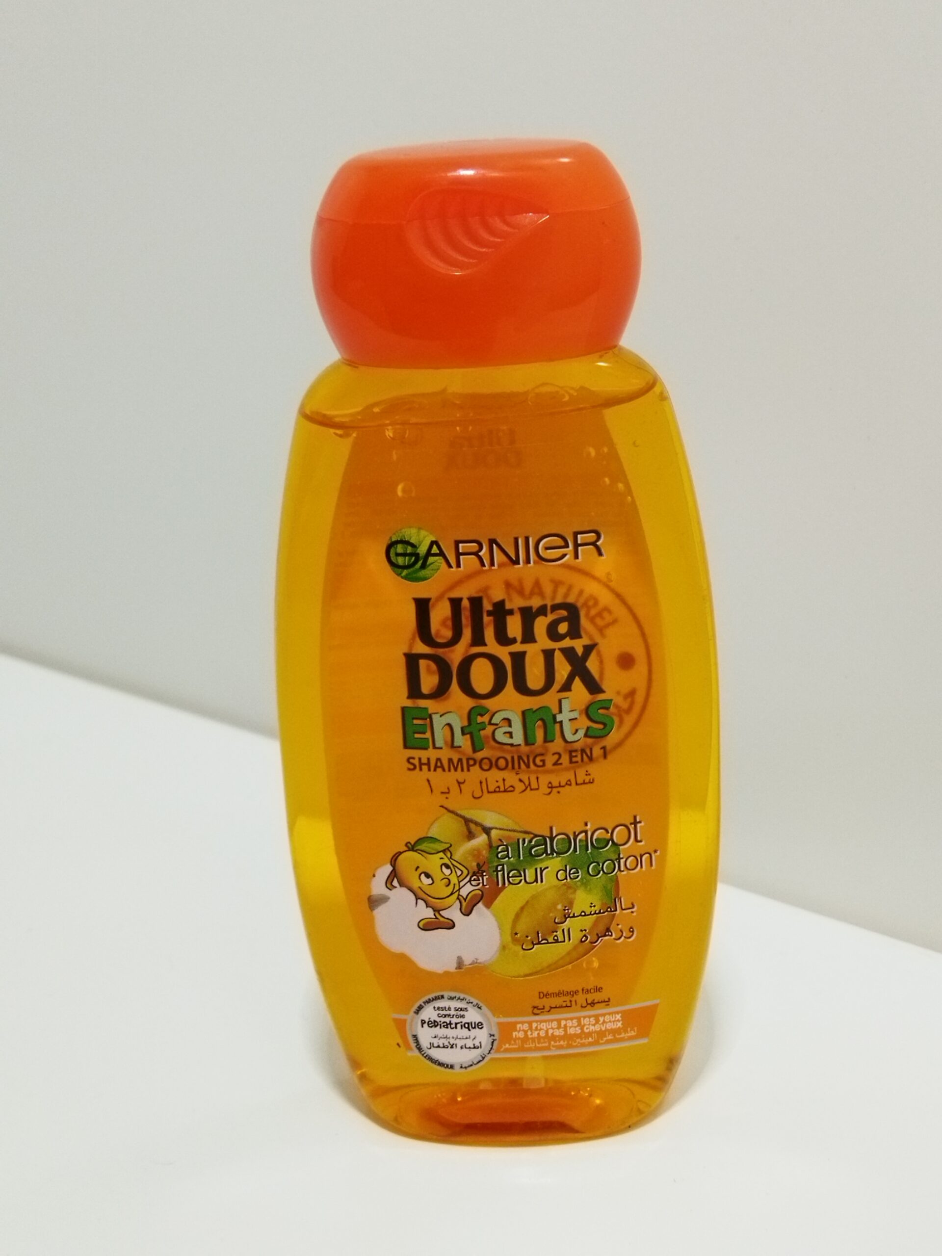 Ultra Doux, Enfants, Shampooing 2 en 1 à l'Abricot et Fleur de Coton -  Garnier
