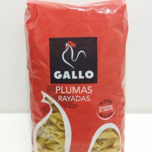 PÂTE PLUMAS RAYADAS 450G GALLO