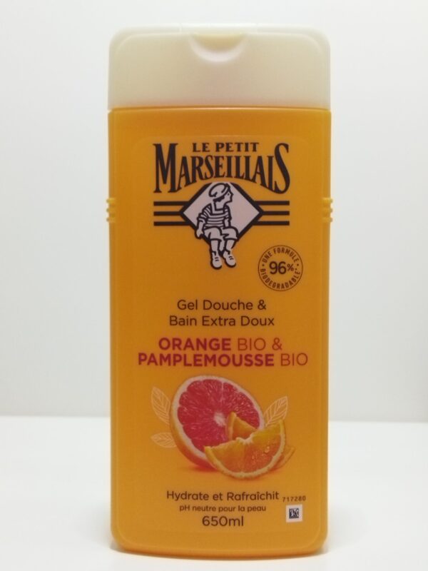 Recharge Gel Douche certifié Bio Orange Pamplemousse