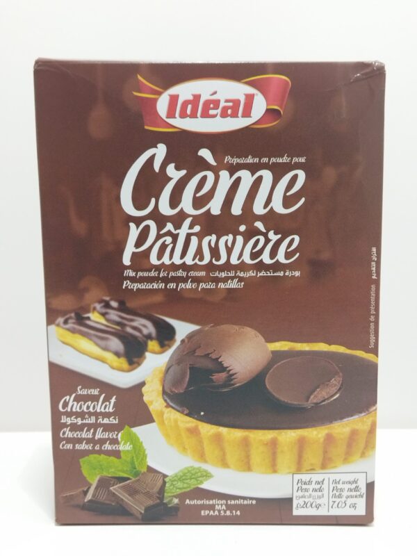PRÉPARATION EN POUDRE POUR CRÈME PÂTISSIÈRE SAVEUR CHOCOLAT 200G IDÉAL