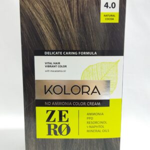 CRÈME COLORANTE SANS AMMONIAQUE KOLORA ZÉRO 4.0 NATURAL COCOA