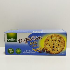 DIGESTIVE OATS CHOC WITH DARK CHOCOLATE CHIPS 425G . GULLÓN