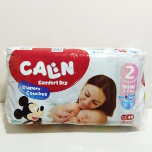COUCHES CALIN COMFORT DRY TAILLE 2 MINI (3-6KG) 40U