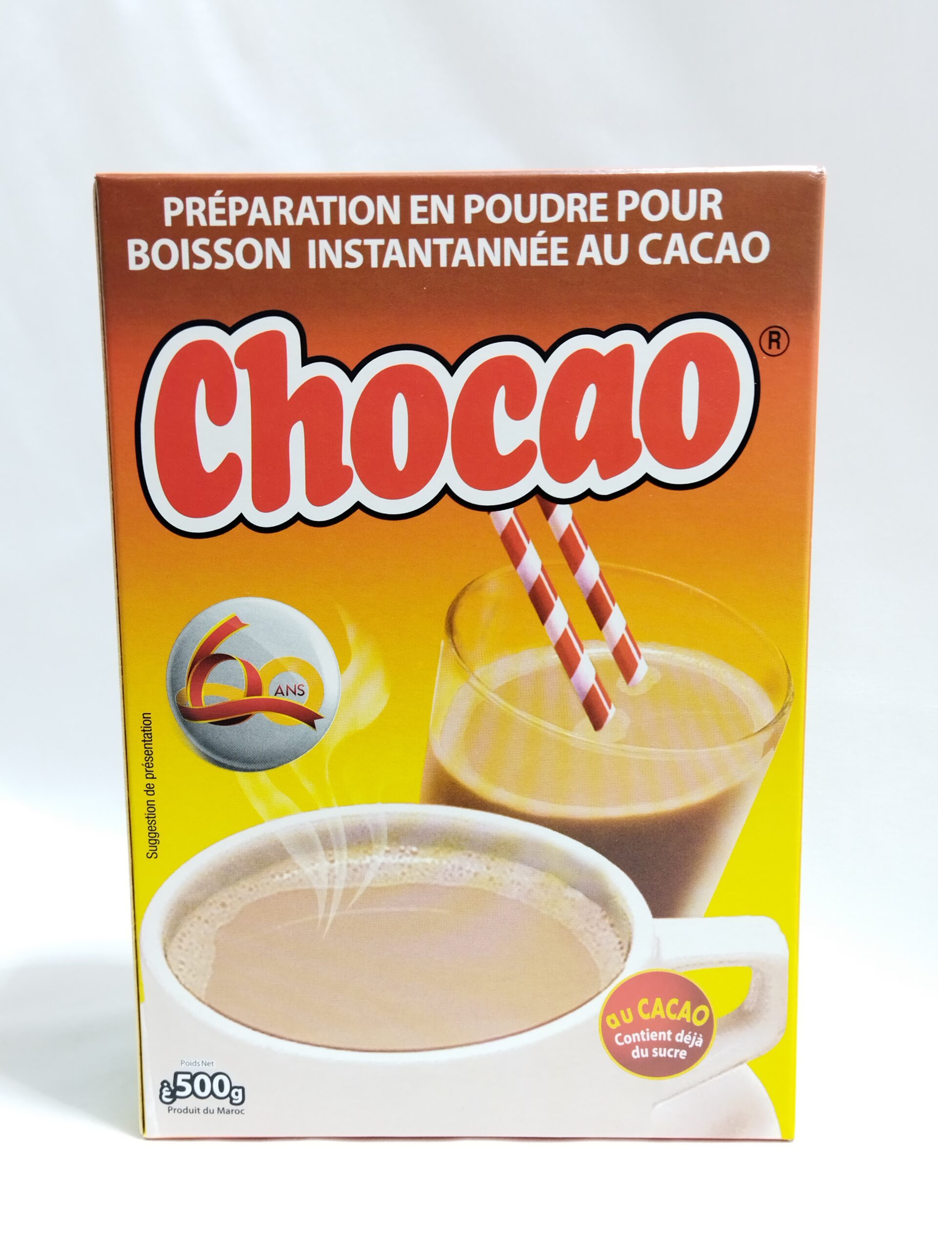 Préparation en poudre pour boisson instantanée sucrée cacao 20% - CHOC KAO  - Carton de 200 doses
