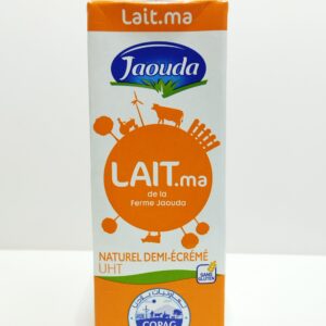 LAIT NATUREL DEMI-ÉCRÉMÉ UHT 1L JAOUDA