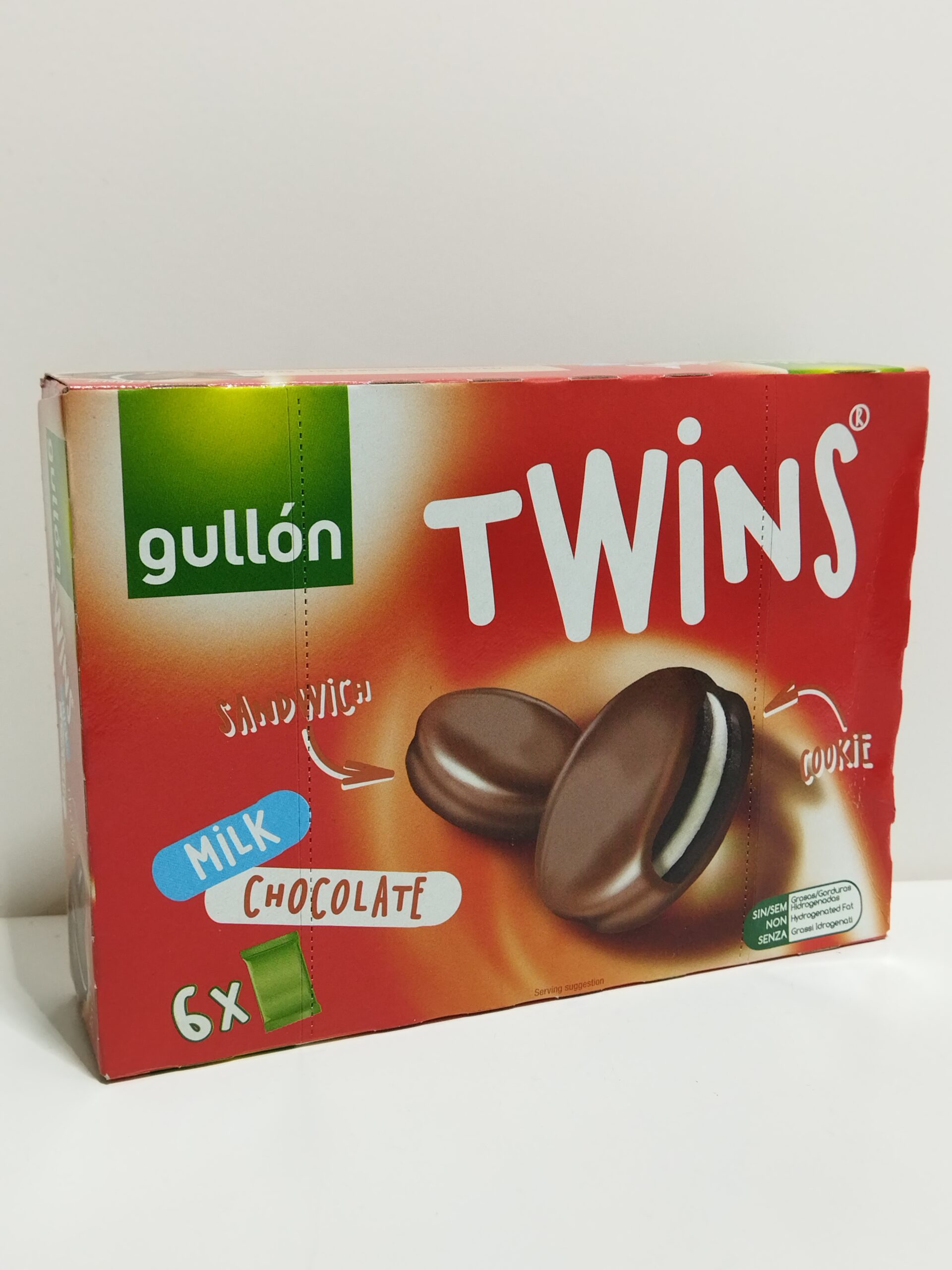 Twins Cookie Milk Chocolate 6u GullÓn Cimamarket