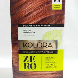 CRÈME COLORANTE SANS AMMONIAQUE KOLORA ZÉRO 6.4 COPPER BLONDE