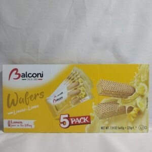 WAFERS LEMON 5 PACK BALCONI 225G