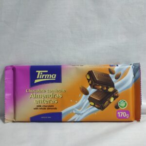 CHOCOLATE CON LECHE ALEMENDRAS ENTERAS TIRMA 170G