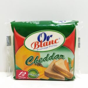 OR BLANC FROMAGE TRANCHES CHEDDAR 12U