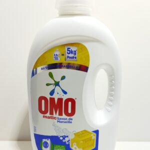 LIQUIDE LESSIVE OMO MATIC SAVON DE MARSEILLE 2,5L