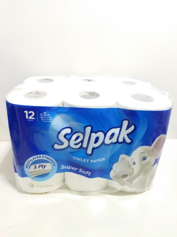 PAPIER TOILETTE SELPAK SUPER SOFT 3PLY 12U