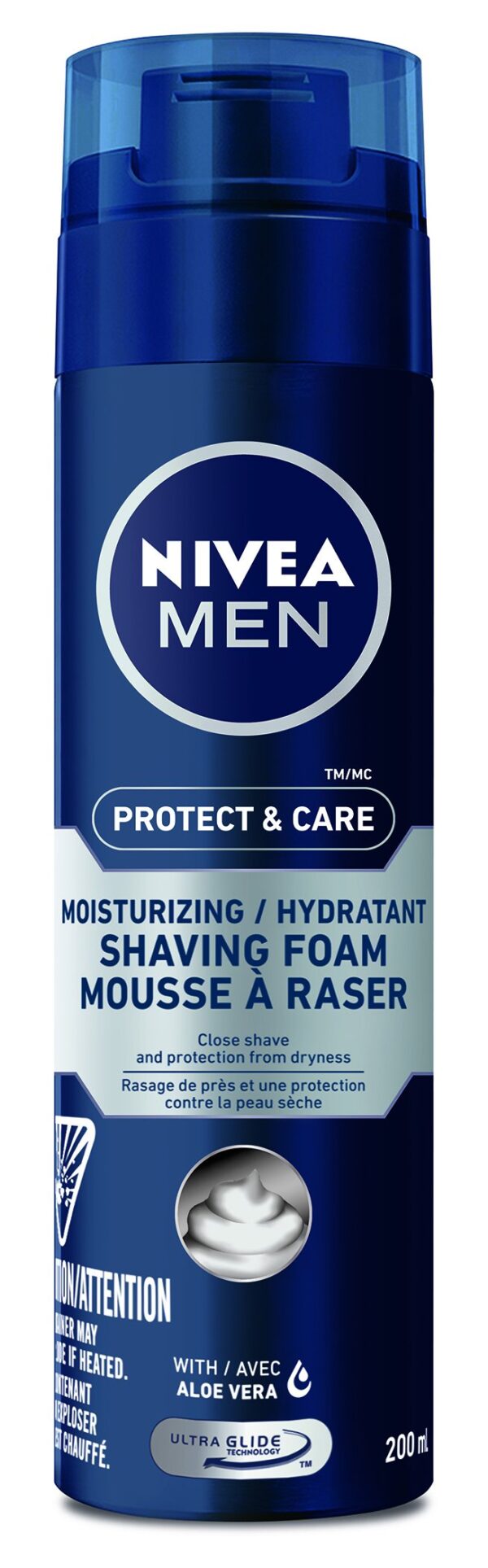 NIVEA MEN MOISTURISING SHAVING FOAM ALOE VERA 250ML