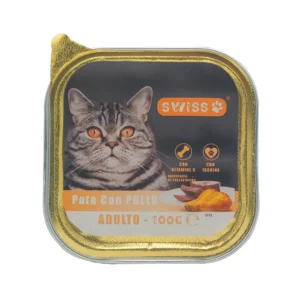 PATE CHAT POLLO ADULTE SWISS 100G