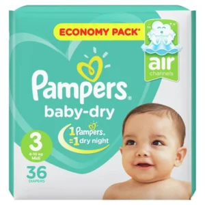 COUCHE BEBE PAMPERS 36C N3