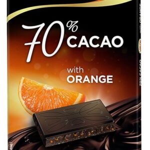 VALOR CHOCOLAT  70% CACAO WITH ORANGE  100G