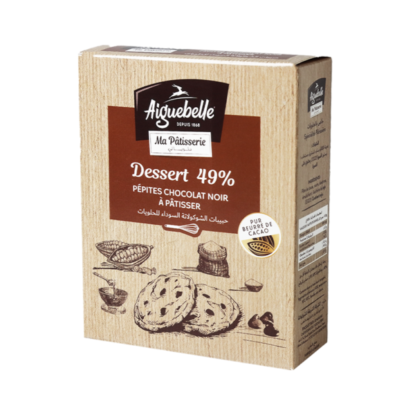 PEPITES CHOCOLAT NOIR A PATISSER DESSERT 49% 200G AIGUEBELLE