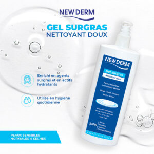 NEW DERM GEL SURGRAS NETTOYANT DOUX 500ML