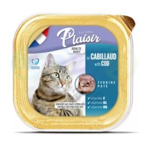 PATE CHAT AU CABILLAUD PLAISIR 100G