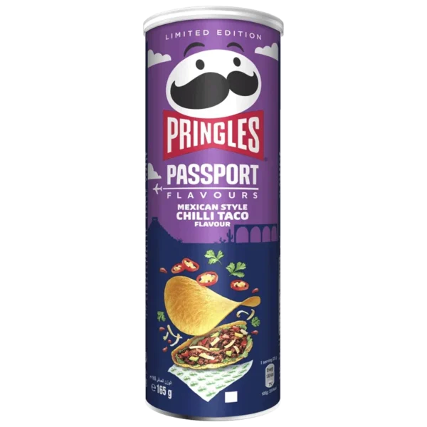 CHIPS CHILLI TACO PRINGLES 165G
