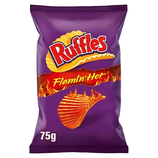 CHIPS RUFFLES FLAMIN HOT 75G