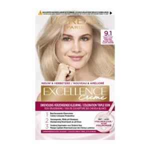 EXCELLENCE COLORATION TRIPLE SOIN 9.1 BLOND TRES CLAIR CENDRE