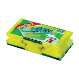 GROOVED SCOURING SPONGE 3PCS