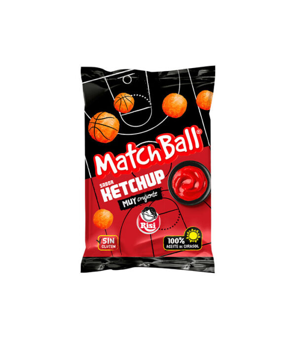 CHIPS MATCHBALL KETCHUP RISI 30G