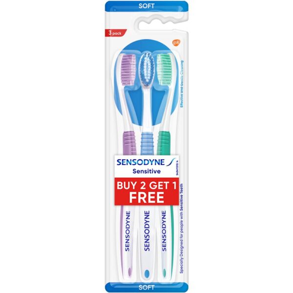 BROSSE SOFT 3 PACK SENSODYNE