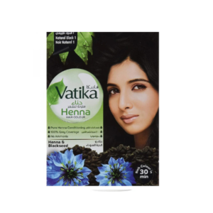 HENNA HAIR COLOUR NOIR NATUREL 1 VATIKA