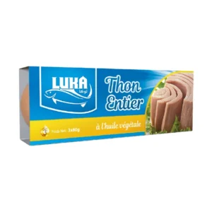 THON ENTIER A HUILE VEGETALE 3X80G LUKA