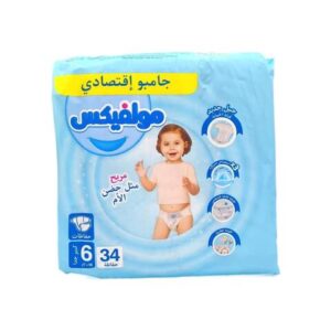 COUCHE BEBE MOLFIX JUMBO N6 34P +15KG