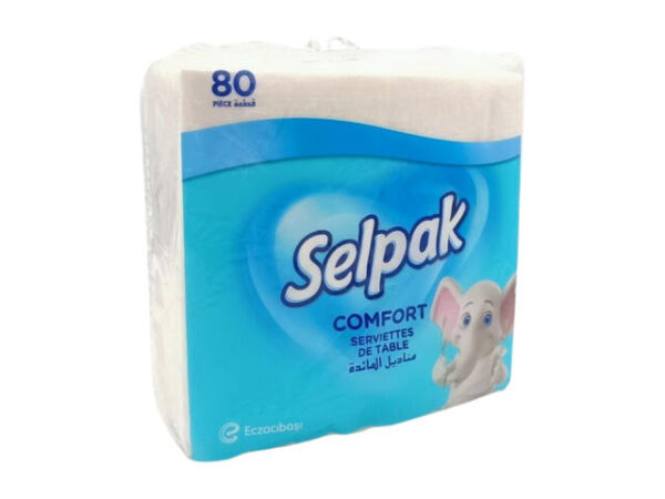 SERVIETTES DE TABLE 80P SELPAK