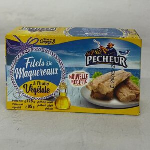 FILETS MAQUEREAUX HUILE VEGETALE LE PETIT PECHEUR 125G