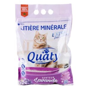 LITIÈRE MINÉRALE QUATY CLEAN SENTEUR LAVANDE 5L