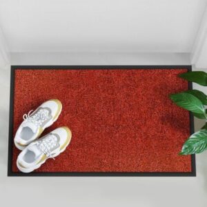 TAPIS DE PORTE ROUGE P
