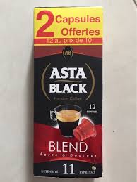 CAPSULE ASTA BLACK BLEND 12C