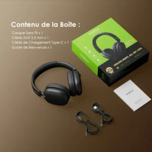 CASQUE ORAIMO BLUETOOTH NOIR OHP 317